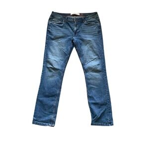 Artful Rebel Mens Straight Leg Jeans Medium Wash Blue Stretch Denim 34W 32L